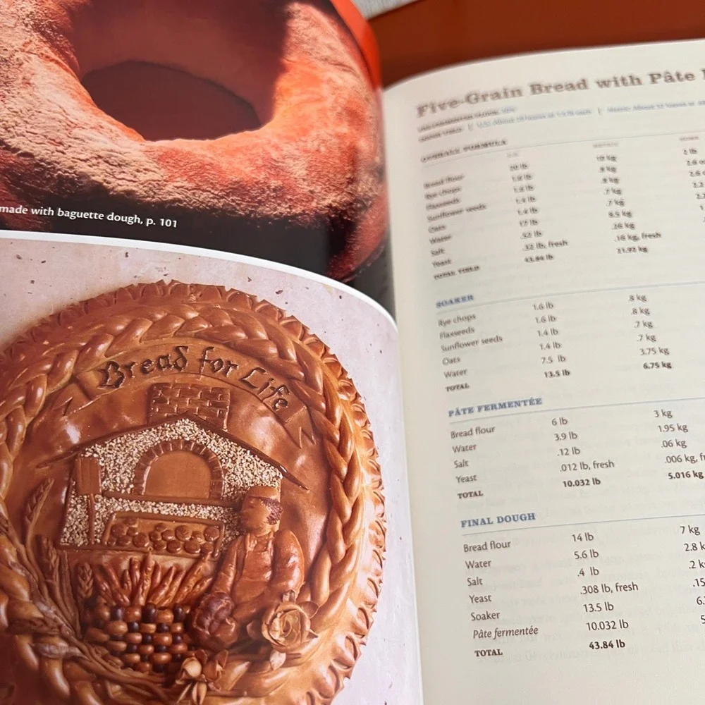 Bread A Bakers Book of Techniques and Recipes Jeffrey Hamelman Hardcover 2004